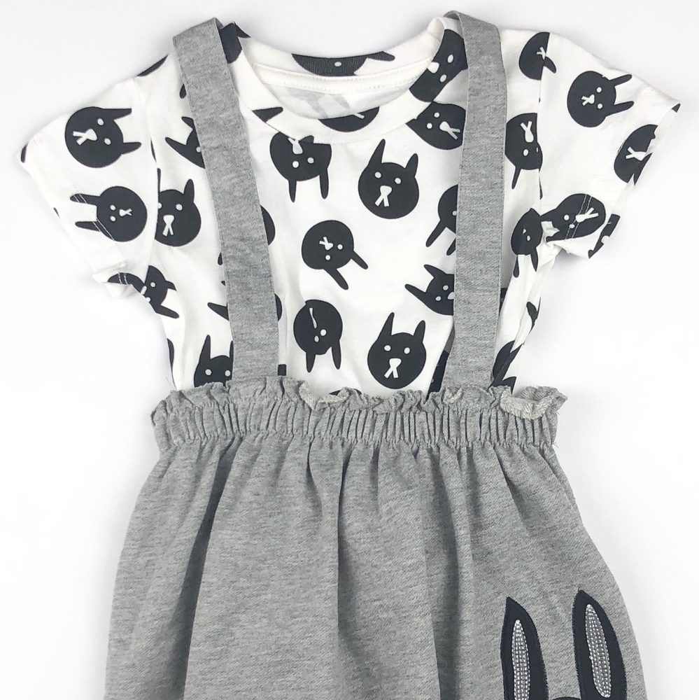 Skirt overall and shirt set